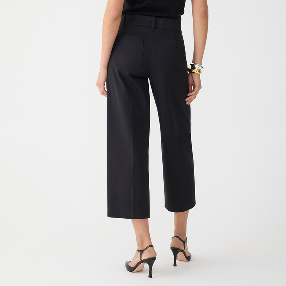 J.Crew Petite Sydney wide-leg pant in bi-stretch cotton blend P6 - Picture 3 of 3